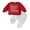 Red 5, variant on Baby Toddler Kids Boys 2-piece Valentine’s Day Clothing Set, 6 12 18 24 Months 2T 3T 4T Long Sleeve Letters Print Sweatshirt with Sweatpants Outfit
