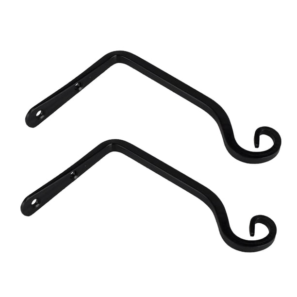Wosthever Colgador de plantas, cesta colgante de hierro, gancho de farol, organizador de pared para exteriores, invernadero, organización del hogar, Decoración del hogar 2 piezas Wosthever HA070999-02