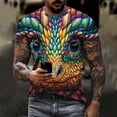 thumbnail image 1 of Tops para hombre, blusas y camisas de cuello redondo y manga corta para hombre, blusas casuales deportivas con estampado divertido de Halloween para hombre, camisas vintage de cuello redondo, blusas,, 1 of 9