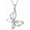 Style 1, variant on SISGEM Butterfly Necklace for Women, 925 Sterling Silver Diamond Butterfly Pendant Necklace, Jewelry Gifts for Mother Wife Lover Birthday Christmas Anniversary, with 18+2inch Chain
