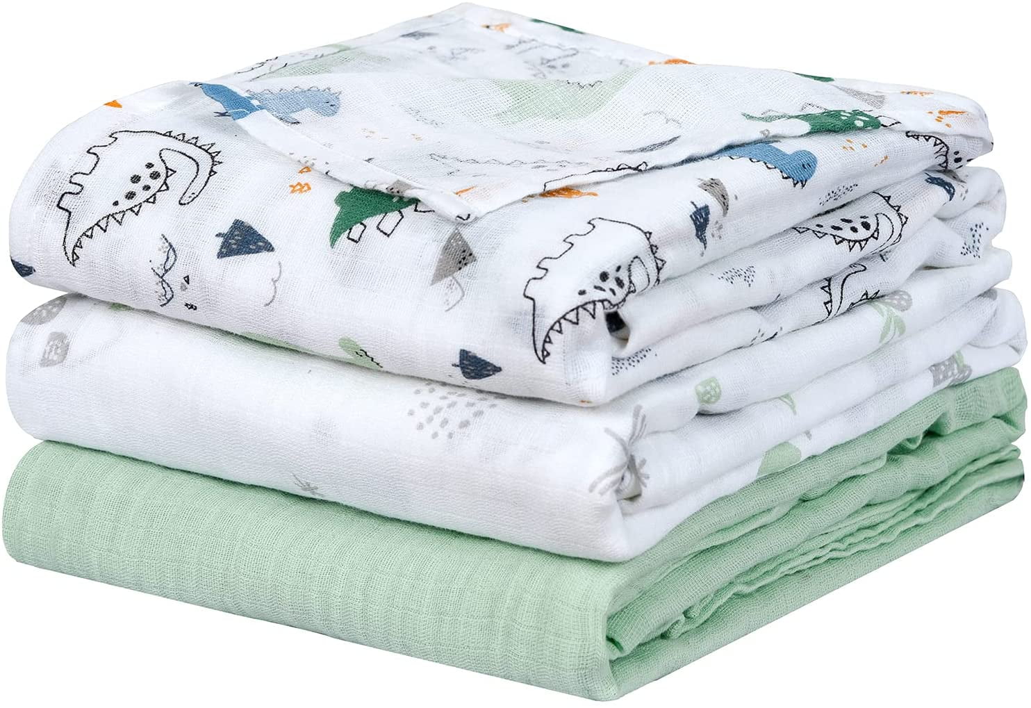 70x90cm Ideal for Boys & Girls | Soft & Breathable Material Gender Neutral Multipack of Three Machine Washable 100% Cotton Cellular Baby Blankets