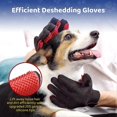 thumbnail image 2 of Pet Glove Gentle Deshedding Brush Glove Efficient Pet Hair Remover Mitt Perfect for pets with Long & Short Fur - 1 Pair, 2 of 4