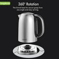 thumbnail image 3 of LONGDEEM Electric Kettle with Temp Control, 5 Presets & Keep Warm, 1.7L/1500W Stainless Steel, Silver, 3 of 8