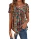thumbnail image 1 of Top tipo túnica Zeagoo Dressy con estampado floral de manga corta para mujer, 1 of 5