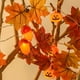 thumbnail image 4 of Guirnalda de luces con forma de hoja de arce | Guirnalda otoñal con bellotas | Luces LED de calabaza a pilas para decoración de Halloween | Decoración para interiores y exteriores, 4 of 5