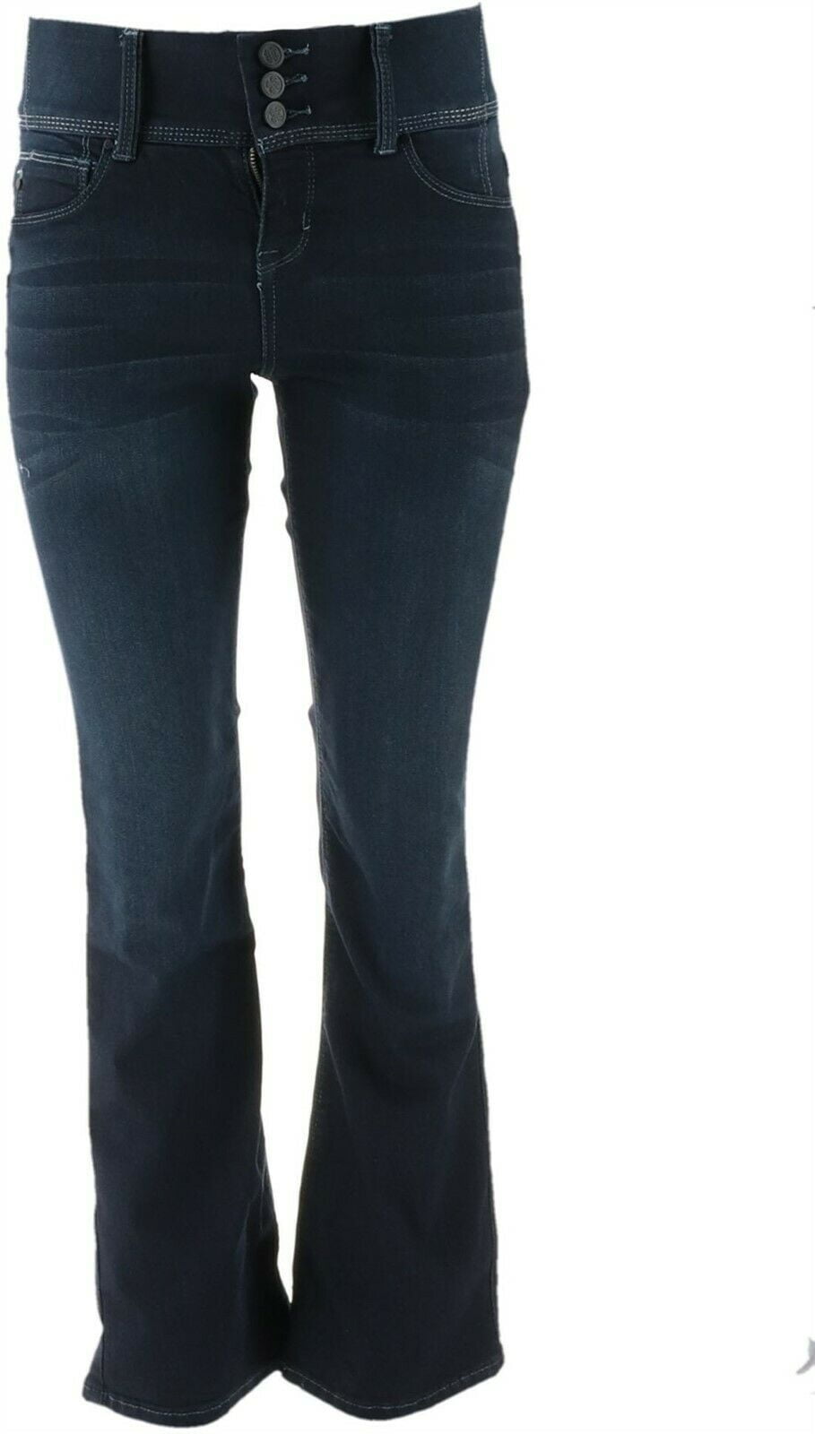 laurie felt curve silky denim boot cut jeans