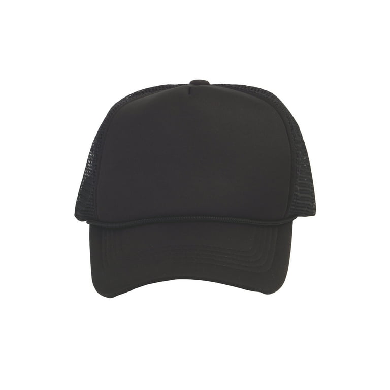 Top Headwear Blank Trucker Hat - Mens Trucker Hats Foam Mesh Snapback  White/Kelly Green