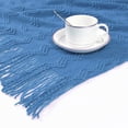thumbnail image 4 of PiccoCasa 50"x60" Knitted Throw Blanket Bed Sofa Couch Decorative Blue, 4 of 6