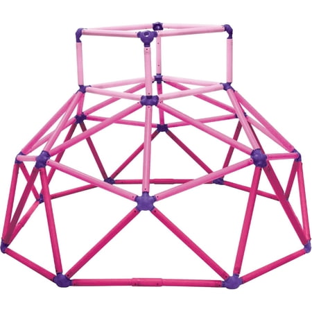 Eezy Peezy Monkey Bars Climbing Tower - Active Outdoor Fun for Kids Ages 3 to 8 Years Old, Pink