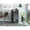 Gray, variant on Elegant Two Tier Bar Cart With Lockable Wheels And Interior Shelves Storage Metal Rails For Drinks