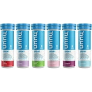 Nuun Sport: Electrolyte Drink Tablets, Variety Pack, (60 Servings), 10 Count (Pack of 6)