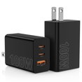 thumbnail image 1 of Cargador Hzevn 2 paquetes de carga rápida USB-C de 3 puertos y 100 W, 1 of 7