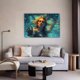 thumbnail image 3 of Póster de lienzo con una mujer estirada con la mano bajo el agua, decoración para dormitorio, paisaje deportivo, decoración para oficina, regalo, estilo marco, 12 x 18 pulgadas (30 x 45 cm), 3 of 8