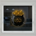 thumbnail image 3 of Northlight LED Lighted St. Patrick's Day Pot of Gold Window Silhouette - 12" - Warm White Lights, 3 of 8