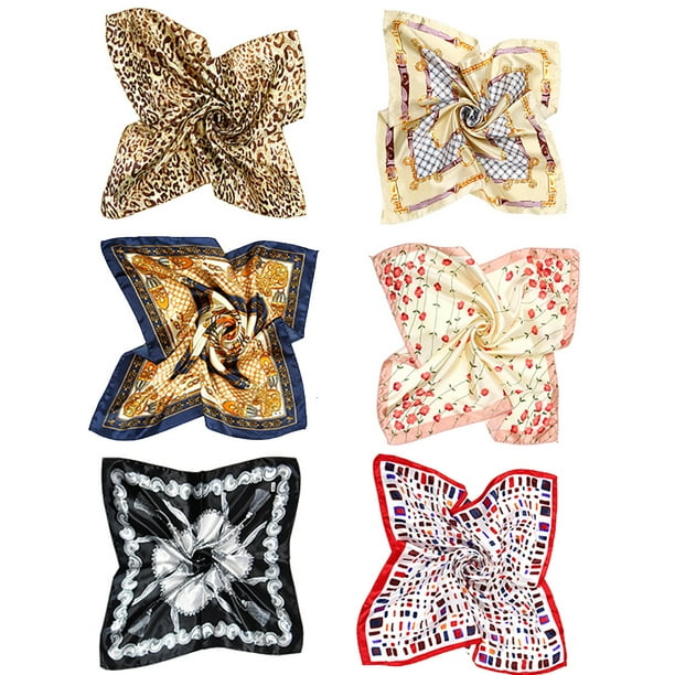 Vbiger Vbiger 6 Pack Square Scarf Animal Printing Vbiger Vbiger 6 Pack Square Scarf Animal Printing