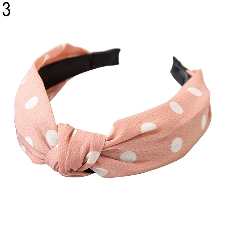 Anvazise Fashion Bowknot Polka Dot Women's Cloth Hairband