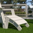 thumbnail image 2 of Flash Furniture Sawyer Poly Resin Wood Adirondack Chair Foot Rest - White, 2 of 9