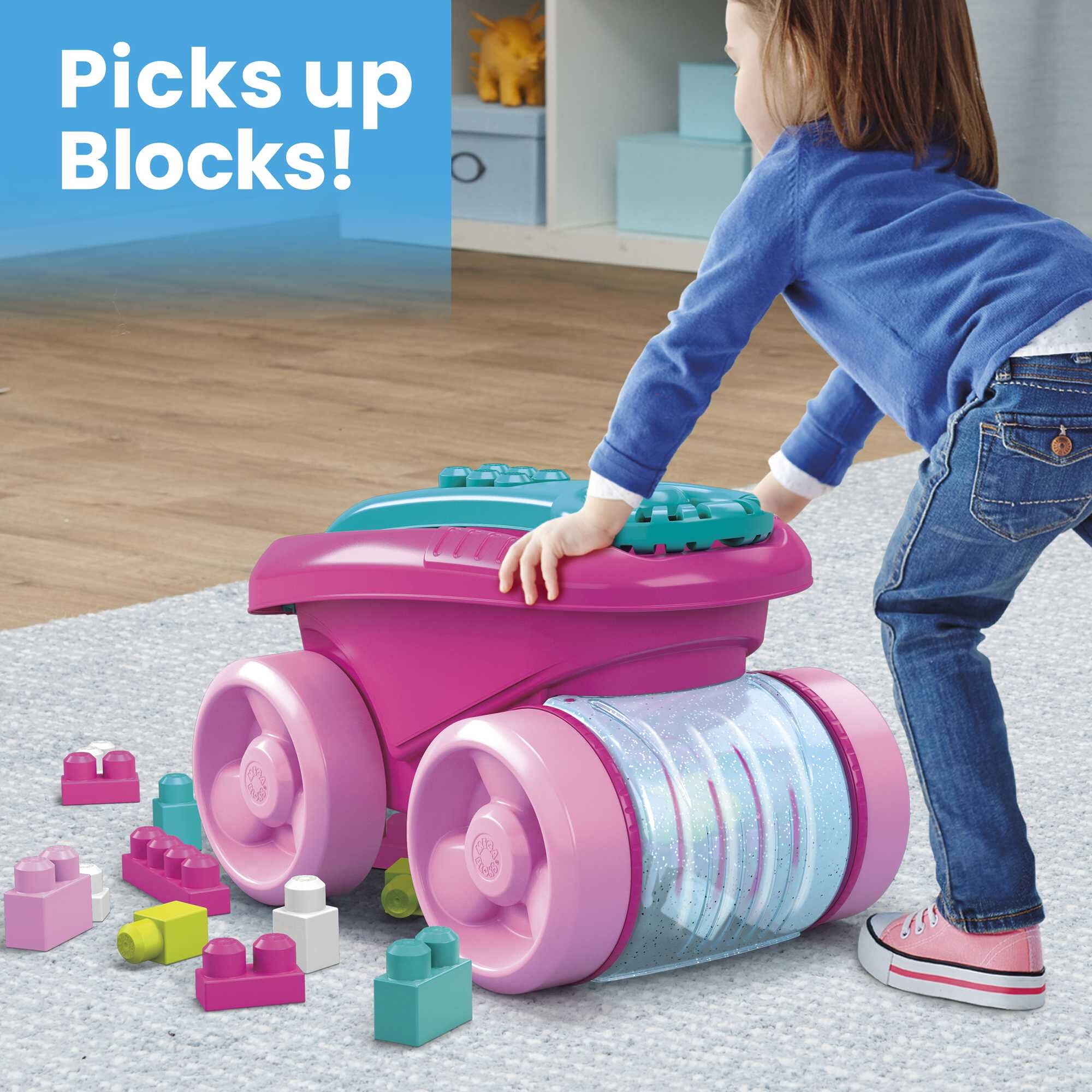 Free Shipping Mega Bloks Block Scooping Wagon Building Set Pink Standard Pack.. 