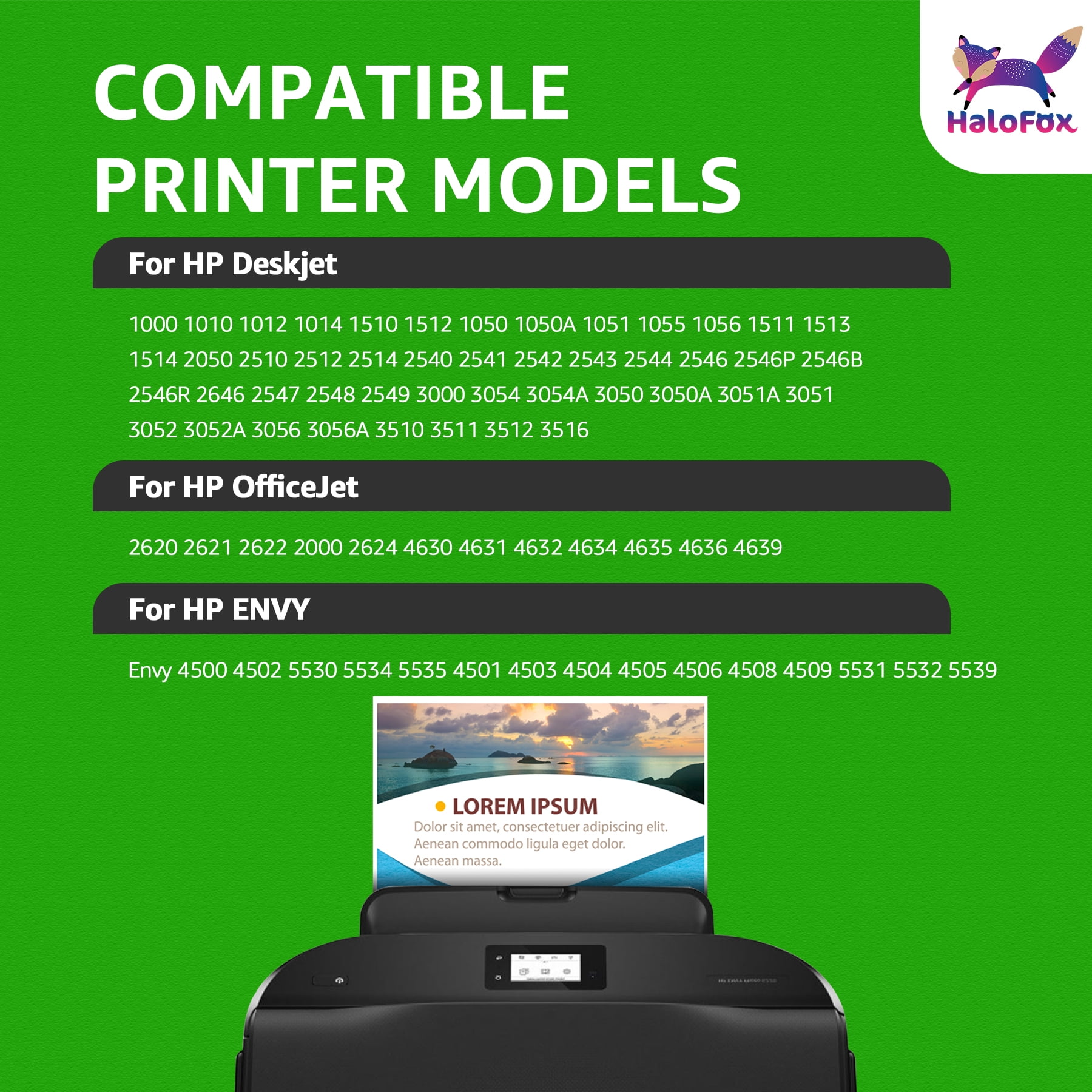 Printer Ink 61 Compatible for 61 Black Ink 61 Ink Cartridges for Printer Envy 4500, 2 Pack 61 Black Ink Cartridge