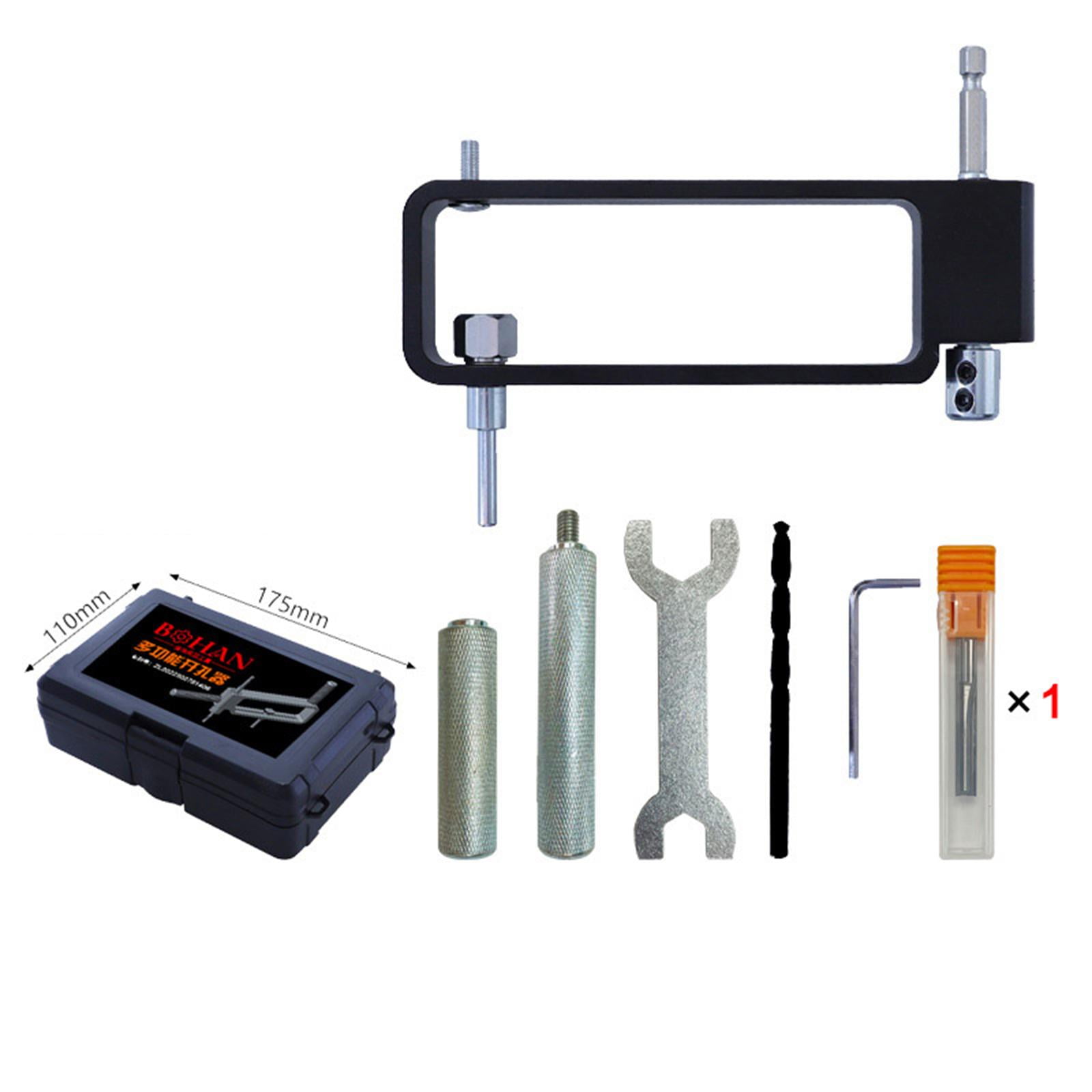 Woodworking Hole Opener Self Centering Dowel Bit Adjustable Multipurpose Aluminum Alloy Wood Hole Drill Bit Set for Furniture