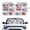 American Eagle Firework Print, variant on HUIACONG Retro Striped Eyes Reflective Sunshade Block Heat Heat Resistant Foldable Sunshade for Car Windshield Trucks Universal