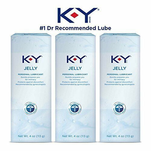 KY Jelly Lube, Personal Lubricant, WaterBased Formula 4 oz (Pack of 3