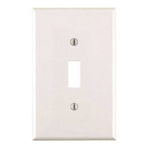 Leviton Toggle Switch Plate Midway Traditional Style - Nylon, 1 Gang - 10 Pack, White