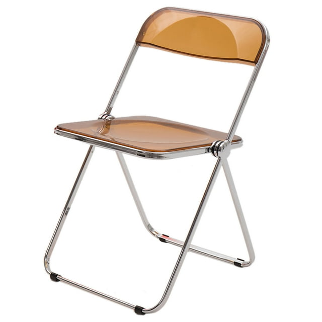 Silla De Comedor Plegable Silla De Comedor Plegable De Acrílico Tienda De Ropa Silla Plegable Silla De Comedor Plegable Para El Hogar Silla Plegable Portátil Silla Plegable De ANGGREK Marrón