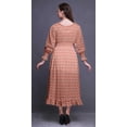 thumbnail image 4 of Bimba Floral Women Cotton Smocked Boho Renaissance Long Ruffle MaxiÂ&nbsp;Dress-Small, 4 of 5