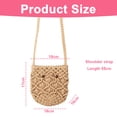 thumbnail image 2 of Bolso cruzado tejido a mano para mujer, Mini bolso de mano tejido para playa de verano, bolso de mano informal tejido, bolso de hombro, 2 of 5