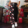 thumbnail image 2 of XQYLOS Boys Girls Christmas Sweatpants Straight Leg Baggy Joggers Elastic Waist 𝖣rawstring Holiday Pants 3-14 Years, 2 of 6