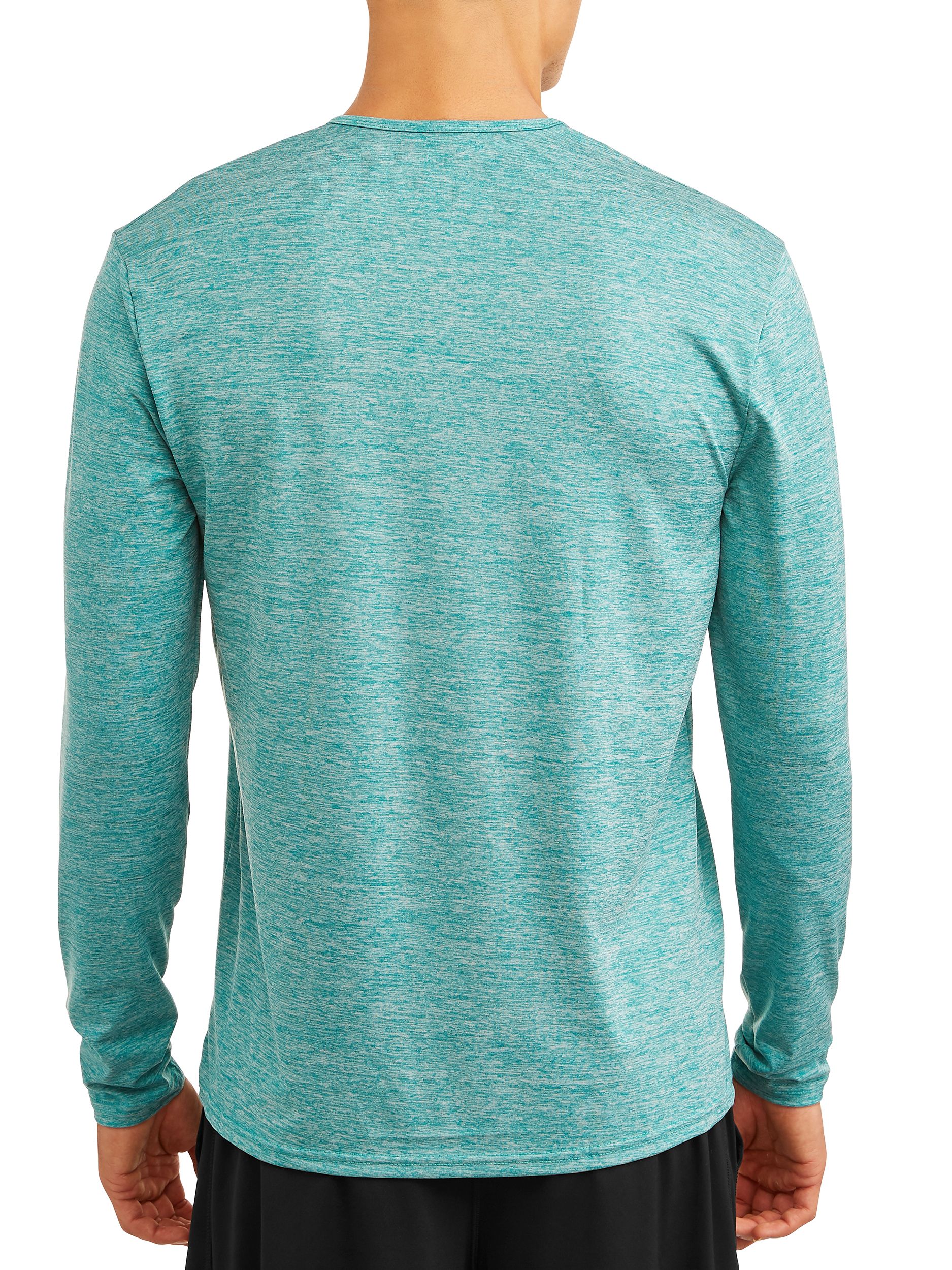 Blue Star Clothing Men's Base Layer Performance Heathered Long Sleeve Crew Neck Fitness T-Shirt - 2 Pack - image 4 of 4
