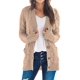 thumbnail image 1 of Jersey tipo cárdigan PRETTYGARDEN para mujer, tejido trenzado, talla XL, 1 of 9