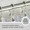 thumbnail image 5 of Better Homes & Gardens Rustproof Double Easy Glide Shower Hooks, Brushed Nickel, Set of 12, 5 of 5