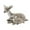 Gris, variante sur Agiferg Matériaux Imitation Cerf Mère et Enfant, Artisanat, Jouets en Peluche, Animaux, Ornements Créatifs de Noël, Cerf