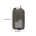 thumbnail image 4 of Greeniant Riñonera portátil para correr para hombres y mujeres, senderismo, cierre de cremallera, tarjeta de débito y crédito, cambio de moneda, bolsa carpas Verde Greeniant OD031880-03B, 4 of 6