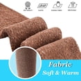 thumbnail image 3 of Lian LifeStyle Women's 4 Pairs Awesome, Breathable, Fancy and Cozy Knee High Cotton Boot Socks HR158212 Size 6-9 Coffee, 3 of 4