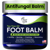 Foot Cure Athletes Foot Treatment Balm - 10% Zinc Undecylenate Antifungal Cream, Moisturizing Tea Tree Oil Jock itch Cream, Relieves Itching Burning & Scaling - 2oz