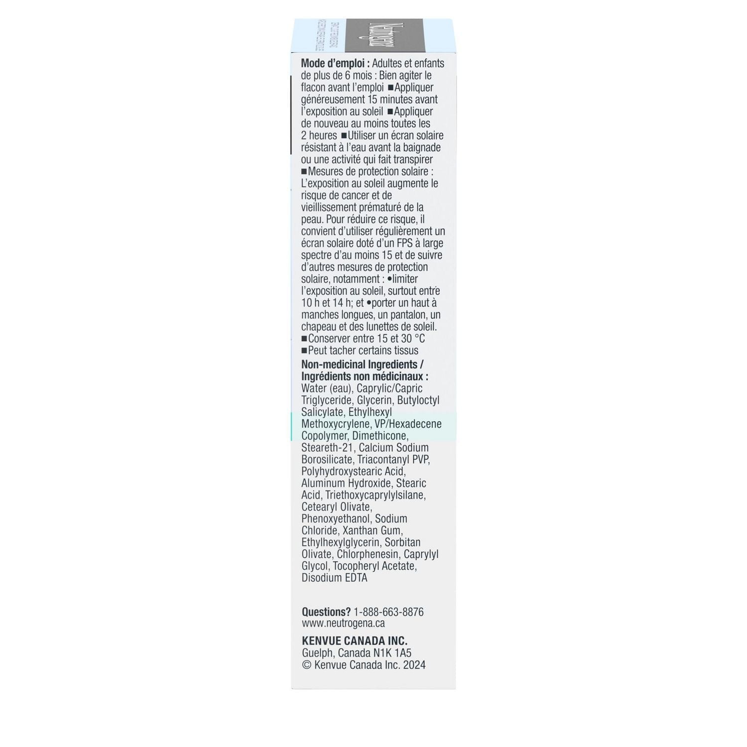 Neutrogena Ultra Sheer Face Liquid Mineral Sunscreen, Lightweight, Broad Spectrum SPF 50+ Facial Sunscreen for Sensitive Skin Leaves a Silky, Non-Greasy Finish, Oxybenzone-Free, 40 mL