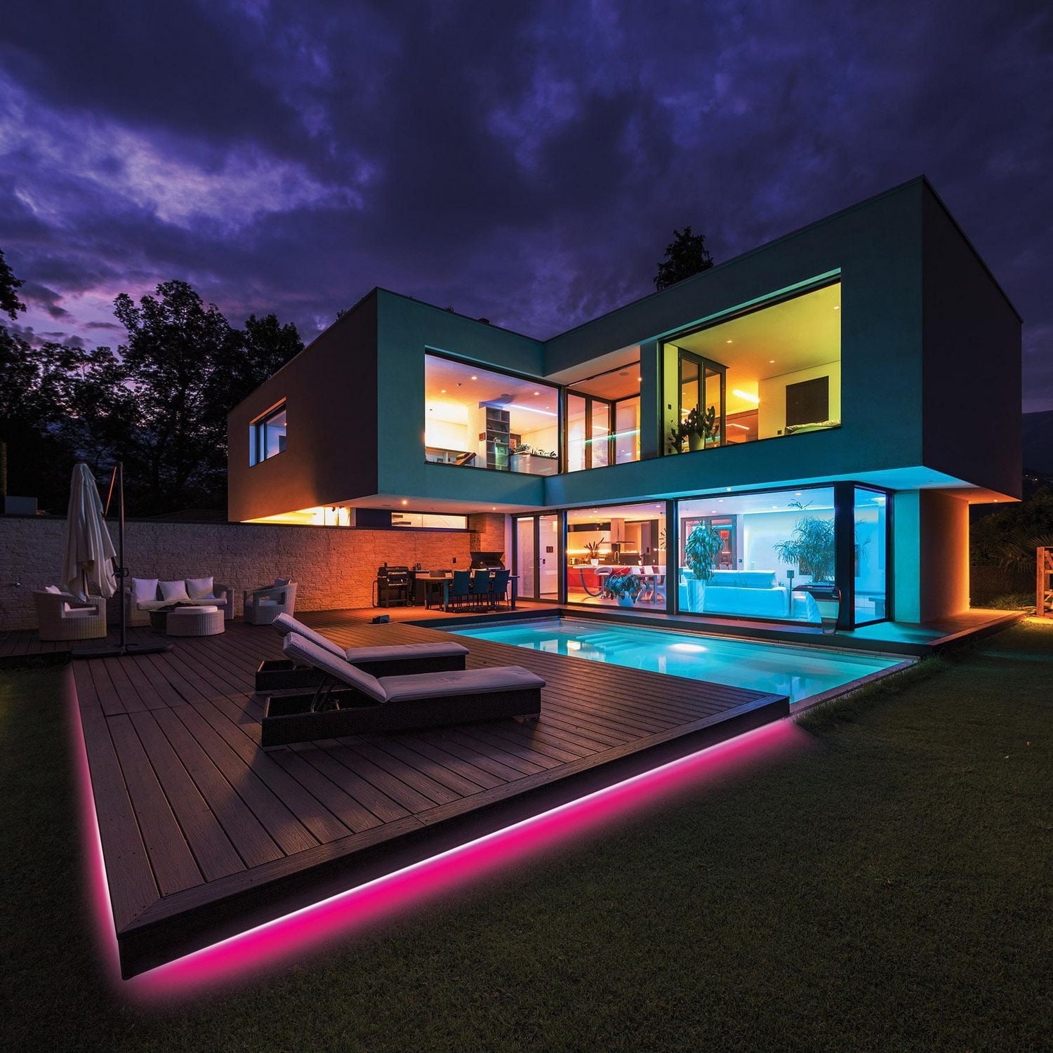 Merkury Innovations FlexGlo Ultra Strip Light with Sound Sync, Strip Sound Sync