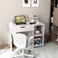 thumbnail image 4 of Costway Lift Top Computer Desk Standing Desk with Hidden Compartments & Storage Shelves, 4 of 10