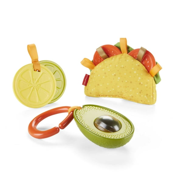 Fisher-Price Toys Taco Tuesday Gift Set Pretend Food Baby Toys for Newborn Sensory Play