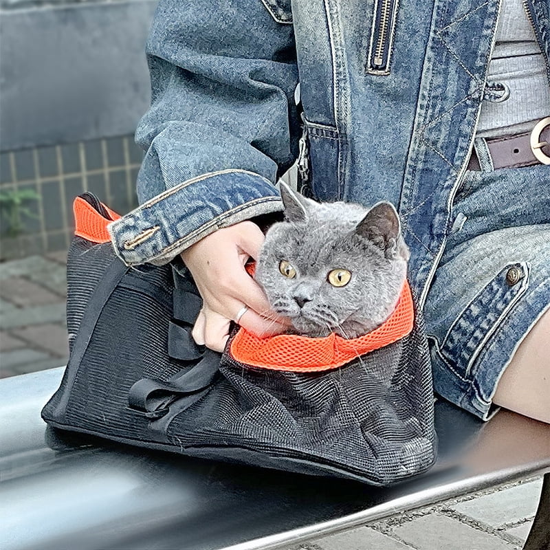 Pet Carrier Backpack for Cats and Dogs - Lightweight and Breathable, Great for Travel and Commuting - Foldable, Shoulder or Handheld, Perfect for Outdoor Adventures
