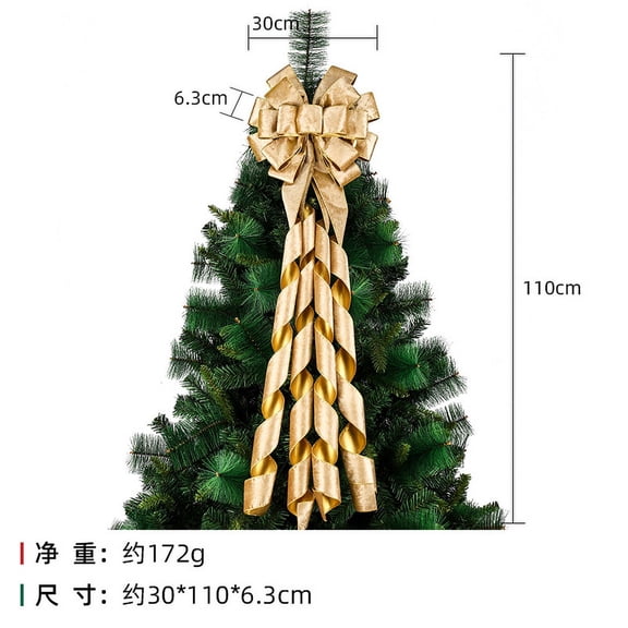 Bows for Christmas Tree Christmas Tree Decoration Bow Ruler Streamers Tree Decoration Bow Decoration Christmas Holiday Home Decoration