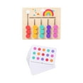thumbnail image 3 of Juego de lógica de combinación de colores y formas, rompecabezas deslizante Montessori 5 colores, 3 of 9