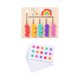 thumbnail image 3 of Juego de lógica Montessori para combinar colores y formas, juguetes de aprendizaje, tobogán 5 colores, 3 of 9