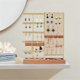 thumbnail image 2 of Gold Biaxial Jewelry Stand Removable Wood Base Ring Storage Box, 2 of 5