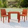 thumbnail image 2 of Bohemian Patio Chair Set of 2 - Outdoor Weave Chairs - Stackable Dining Armchairs - Polypropylene - Modern Design, 2 of 9