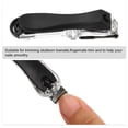thumbnail image 5 of Unique Bargains 1 Pcs Nail Clippers Portable Nail Clipper for Nail Care Stainless Steel Black, 5 of 7