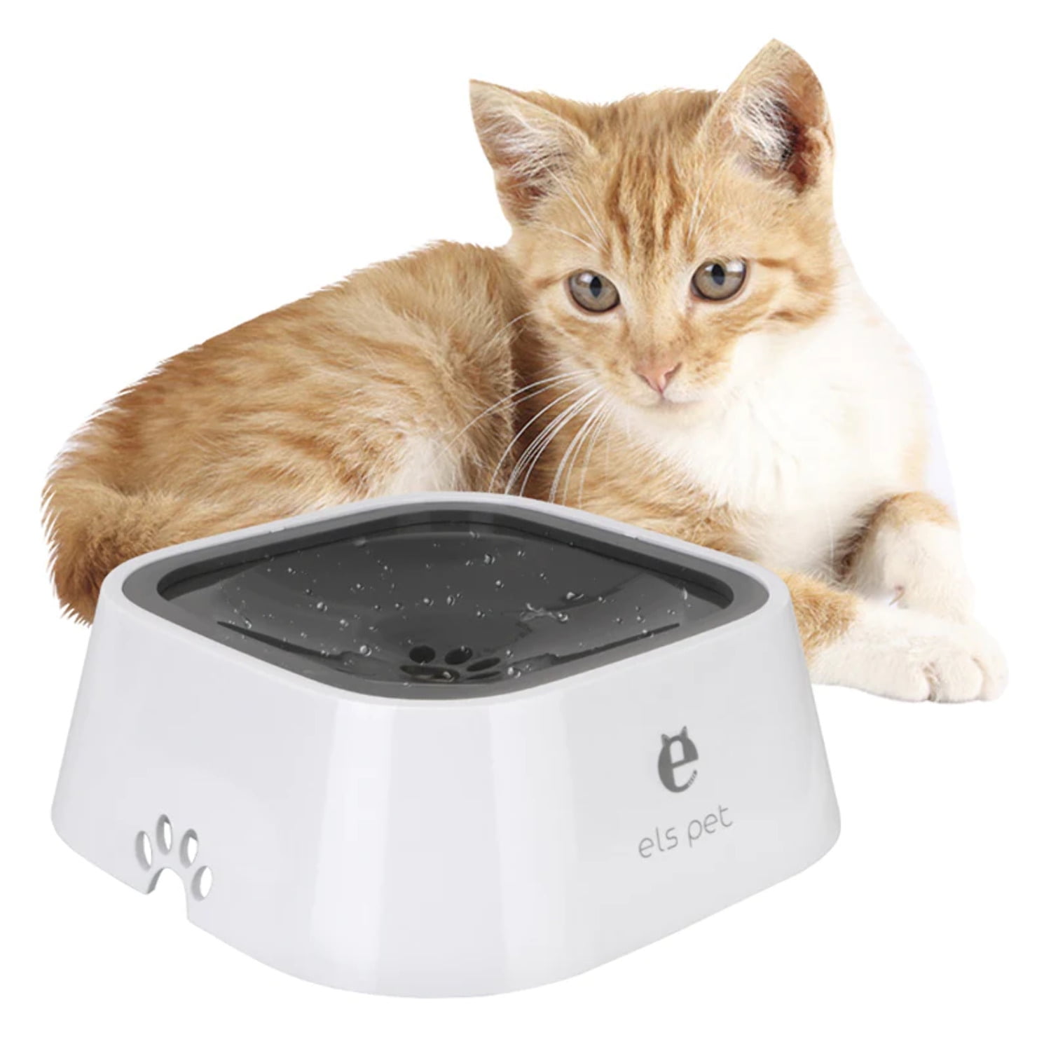 1.5L Cat Dog Water Bowl Carried Floating Bowl Anti-Overflow Slow Water Feeder Dispenser Pet Fountain ABSPP Dog Supplies